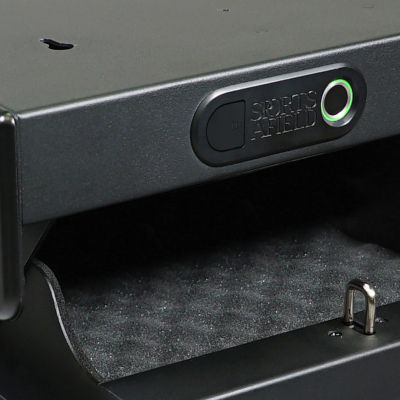 Image showing  1 Gun 0.09 cu. ft. Biometric Home Defense Under Counter Quick Access Gun Vault