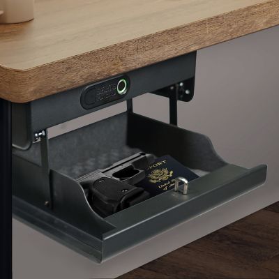 Image showing 5 th Sports Afield 1 Gun 0.09 cu. ft. Biometric Home Defense Under Counter Quick Access Gun Vault