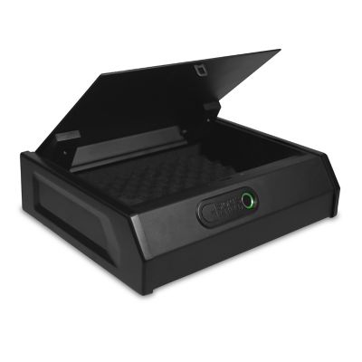 Image showing  1 Gun 0.17 cu. ft. Biometric Home Defense Auto Top Entry Quick Access Gun Vault, Matte Black