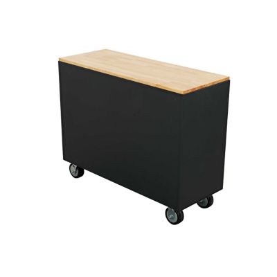 Image showing  18 in. x 37 in. x 46 in. 9-Drawer Mobile Workstation with Solid Wood Top