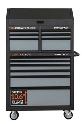 SHOPMAX 36 in. 12-Drawer Tool Chest and Rolling Cabinet Combo