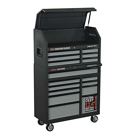SHOPMAX 41 in. 16-Drawer Tool Chest and Rolling Cabinet Combo at Tractor  Supply Co.