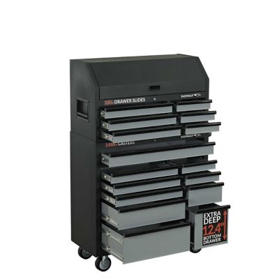 Image showing  41 in. 16-Drawer Tool Chest and Rolling Cabinet Combo