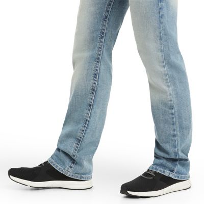 Image showing 4 th Ariat Men's Slim Fit Low-Rise M7 Stirling Straight Leg Jeans