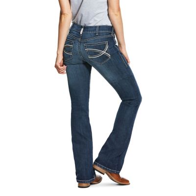 Image showing 1 th Ariat Women's Classic Fit Mid-Rise Arrow Shayla Bootcut Jeans