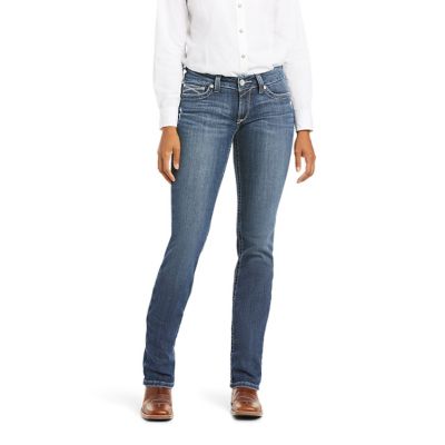 Ariat Women's Arrow Fit Mid Rise Gianna Straight Leg Jean, 10034655 I love their quality and design, they fit "real" women with curves who ride and dance, "real good"
