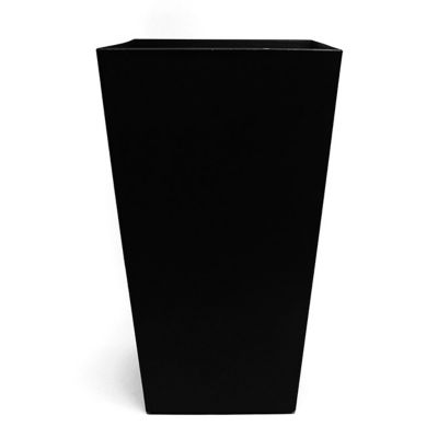 Bloem 5 gal. Tall Finley Square Planter, 20 in., Black