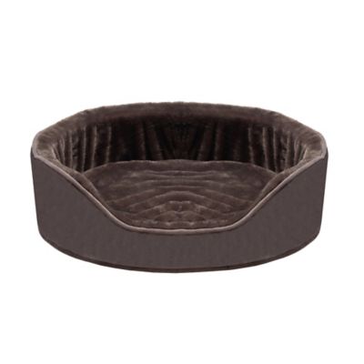 Image showing  Plush and Velvet Orthopedic Oval Dog Bed