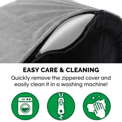 Image showing 3 th FurHaven Plush and Velvet Orthopedic Oval Dog Bed