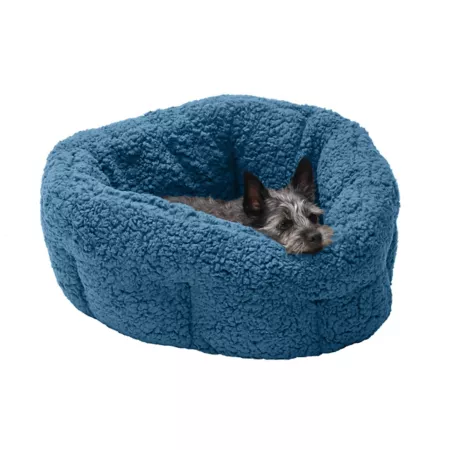 FurHaven Terry Warming Hi-Lo Cuddler Pet Bed Bolster Dog Beds