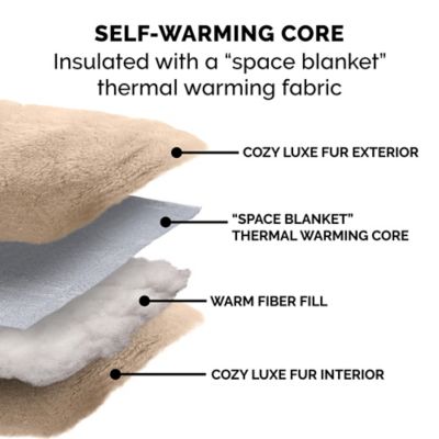 Image showing 5 th FurHaven Luxury Fur Warming Hi-Lo Cuddler Pet Bed