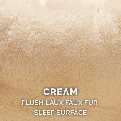 Image showing 6 th FurHaven Luxury Fur Warming Hi-Lo Cuddler Pet Bed