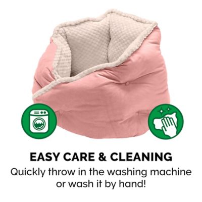 Image showing 6 th FurHaven Minky Faux Fur and Velvet Calming Hug Pet Bed