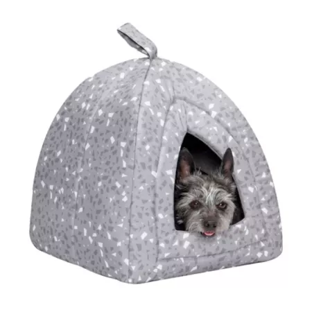 FurHaven Decor Printed Tent for Cats and Small Pets Cat Hideaway Beds