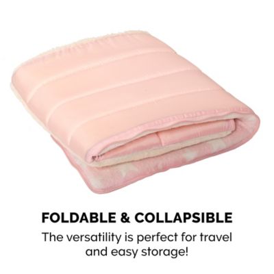 Image showing  Starry Cave Teddy Bear Fleece and Faux Fur Dog Bed