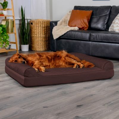 Image showing 8 th FurHaven Quilted Orthopedic Sofa Dog Bed