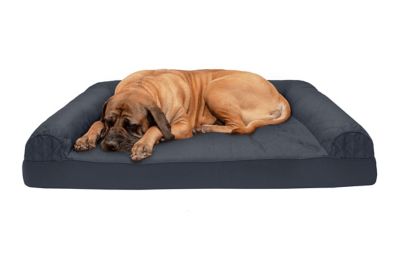 FurHaven Quilted Cooling Gel Foam Sofa Pet Bed