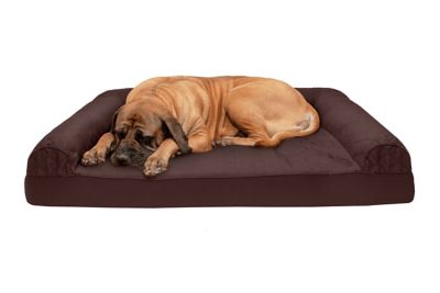 FurHaven Quilted Cooling Gel Foam Sofa Pet Bed Very easy to put on and makes our dog bed look brand new