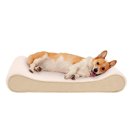 FurHaven Ultra Plush and Suede Luxe Lounger Memory Foam Dog Bed
