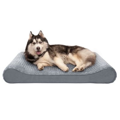 FurHaven Ultra Plush and Suede Luxe Lounger Memory Foam Dog Bed