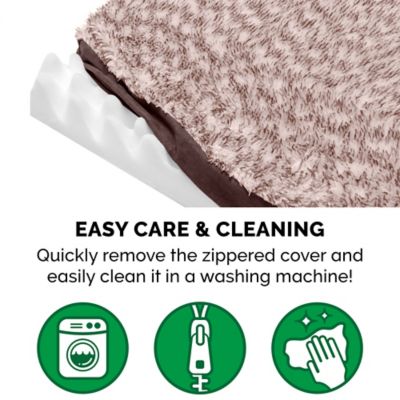 Image showing 6 th FurHaven Two-Tone Faux Fur and Suede Deluxe Orthopedic Dog Bed