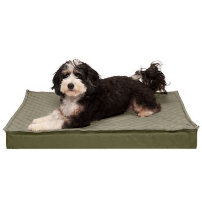 FurHaven Quilted Top Convertible Indoor/Outdoor Deluxe Orthopedic Dog Bed