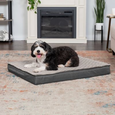 Image showing  Quilted Top Convertible Indoor/Outdoor Deluxe Orthopedic Dog Bed