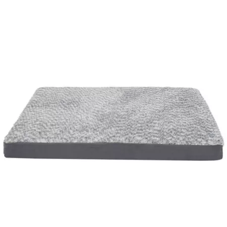 FurHaven Two-Tone Memory Foam Dog Bed in Faux Fur and Suede Orthopedic Dog Beds