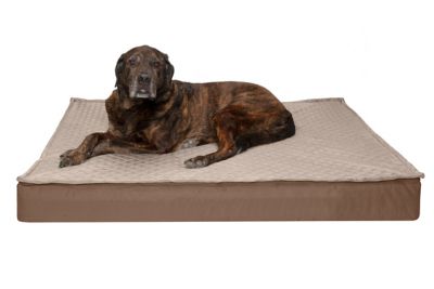 FurHaven Quilted Top Convertible Indoor/Outdoor Deluxe Memory Foam Dog Bed