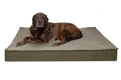 FurHaven Quilted Top Convertible Indoor/Outdoor Deluxe Memory Foam Dog Bed