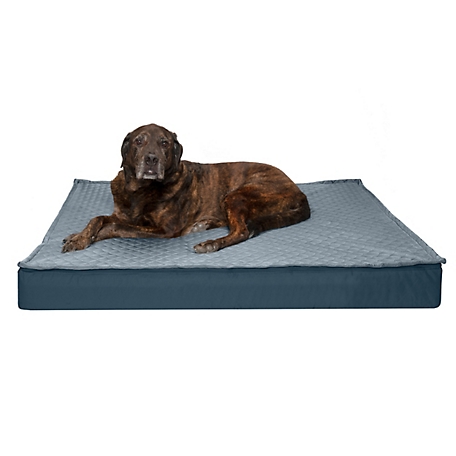 FurHaven Quilted Top Convertible Indoor/Outdoor Deluxe Memory Foam Dog Bed
