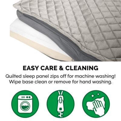 Image showing 5 th FurHaven Quilted Top Convertible Indoor/Outdoor Deluxe Memory Foam Dog Bed