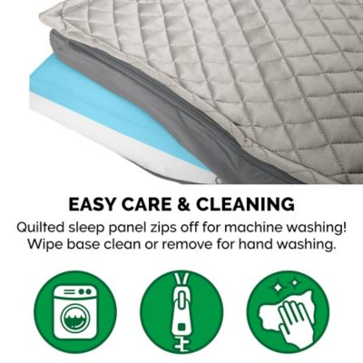 Image showing 5 th FurHaven Quilted Top Convertible Indoor/Outdoor Deluxe Cooling Gel Foam Dog Bed