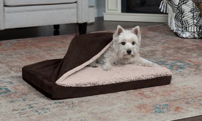 Image showing  Berber and Suede Blanket Top Orthopedic Mattress Dog Bed