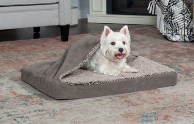 Image showing 1 th FurHaven Berber and Suede Blanket Top Orthopedic Mattress Dog Bed
