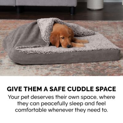 Image showing 5 th FurHaven Berber and Suede Blanket Top Orthopedic Mattress Dog Bed
