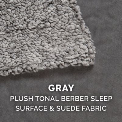 Image showing 8 th FurHaven Berber and Suede Blanket Top Orthopedic Mattress Dog Bed