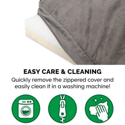 Image showing 6 th FurHaven Berber and Suede Blanket Top Memory Foam Mattress Dog Bed