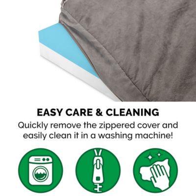 Image showing 5 th FurHaven Berber and Suede Blanket Top Cooling Gel Mattress Dog Bed