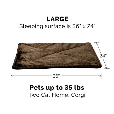 Image showing 7 th FurHaven ThermaNAP Faux Fur Self-Warming Pet Bed Mat