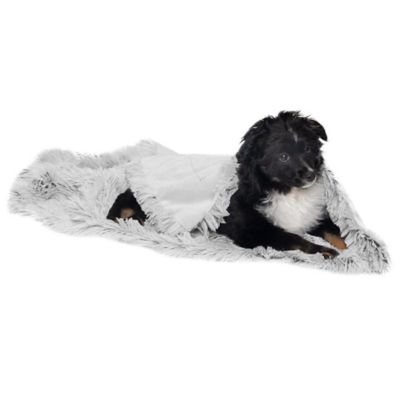 Image showing  Long Fur and Velvet Pet Throw Blanket