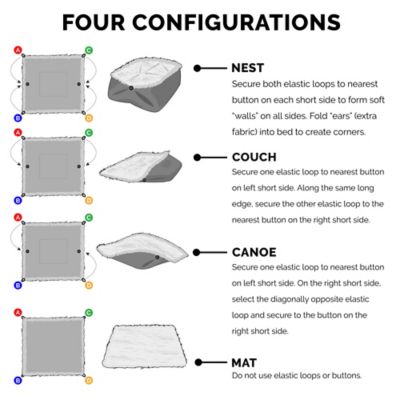 Image showing 7 th FurHaven Self-Warming Convertible Cuddle Pet Mat and Bed