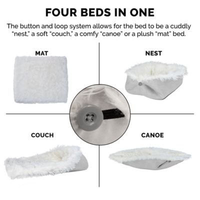 Image showing  Self-Warming Convertible Cuddle Pet Mat and Bed