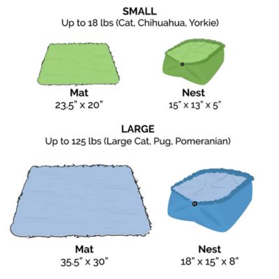 Image showing 8 th FurHaven Self-Warming Convertible Cuddle Pet Mat and Bed