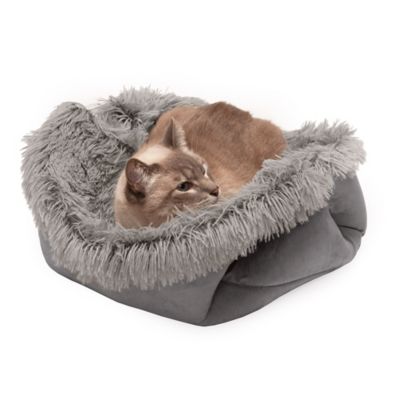 Image showing  Self-Warming Convertible Cuddle Pet Mat and Bed