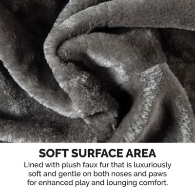 Image showing  69.3 in. Tiger Tough Double Decker Cat Tree Playground, Gray