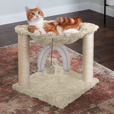Image showing  17.32 in Tiger Tough Plush Cat Hammock, Cream