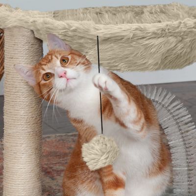 Image showing  17.32 in Tiger Tough Plush Cat Hammock, Cream