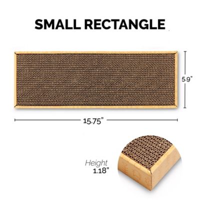 Image showing 6 th FurHaven Small Corrugated Flat Cat Scratcher with Catnip - Yellow
