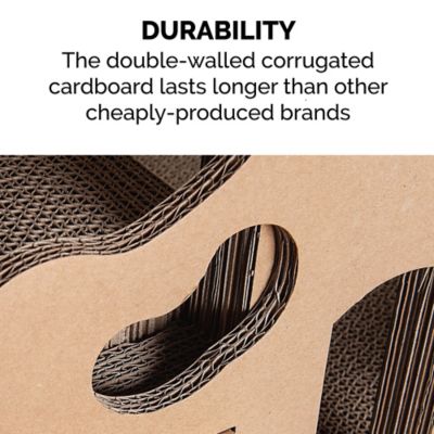 Image showing 4 th FurHaven Tower Playground Corrugated Cat Scratcher with Catnip